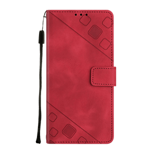 PocketPro - Embossed Leather Cover iPhone Case - Red