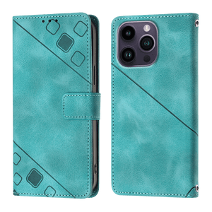 Open image in slideshow, PocketPro - Embossed Leather Cover iPhone Case - Green
