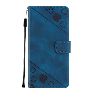 PocketPro - Embossed Leather Cover iPhone Case - Blue