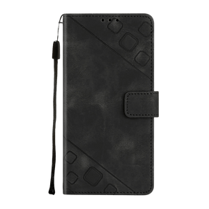 PocketPro - Embossed Leather Cover iPhone Case - Black