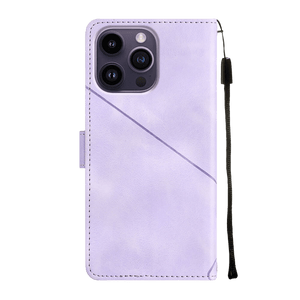 PocketPro - Embossed Leather Cover iPhone Case - Purple