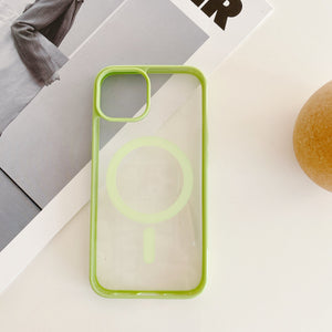 Open image in slideshow, MagiShield - Clear MagSafe iPhone Case - Fresh Green
