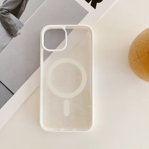 Open image in slideshow, MagiShield - Clear MagSafe iPhone Case - White
