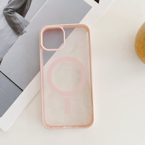 Open image in slideshow, MagiShield - Clear MagSafe iPhone Case - Pink
