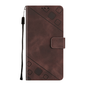 PocketPro - Embossed Leather Cover iPhone Case - Brown